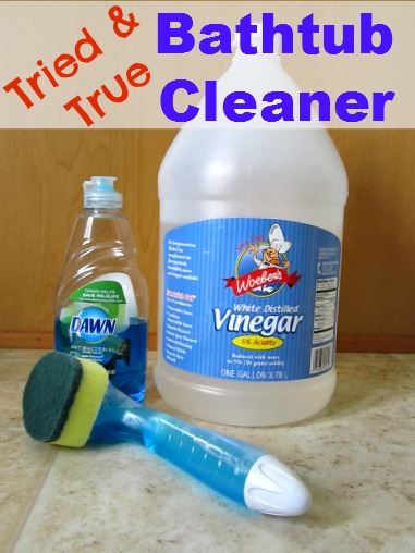 bathtub cleaner vinegar and dawn, bathroom ideas, cleaning tips