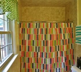 ikea bathroom makeover, bathroom ideas, home decor, I just love this shower curtain