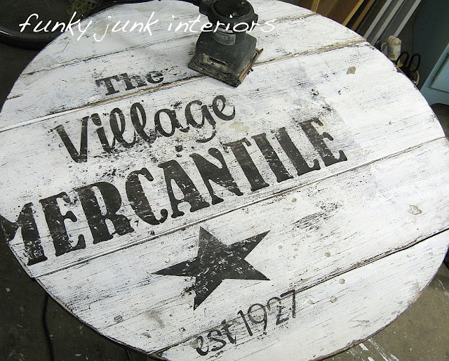 a old sign styled tabletop with a story, outdoor furniture, painted furniture, then sanding the painted results