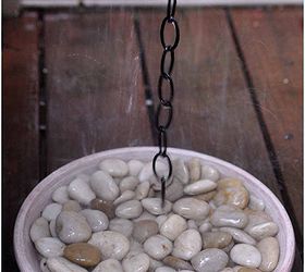 diy rain chain, flowers, gardening, outdoor living, It really is the most serene process to watch