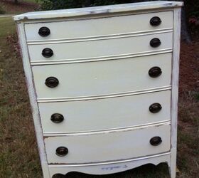 painted dixie dresser in soft yellow, painted furniture