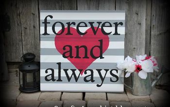 DIY Hand Painted Forever and Always Sign