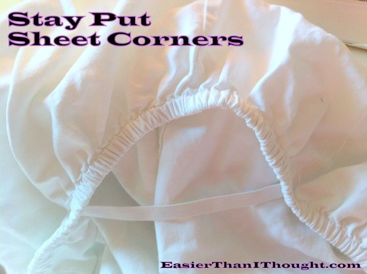 stay put sheet corners, bedroom ideas, crafts