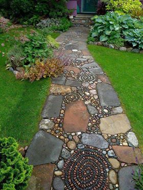 q want to know the source to purchase garden path stones that look like, concrete masonry, landscape, outdoor living