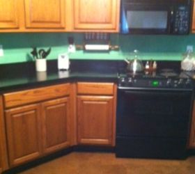 painted kitchen counter tops and paper bag floors, countertops, flooring, kitchen design