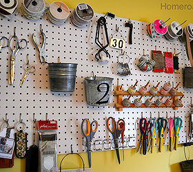 pegboard craft organization, organizing, storage ideas, Pegboard gives a visual to everything in my craft room