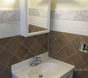 tiling our rental house bathroom, bathroom ideas, tiling, Too Beautiful