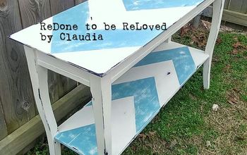 Chevron Accent Table ~ Opposites Attract
