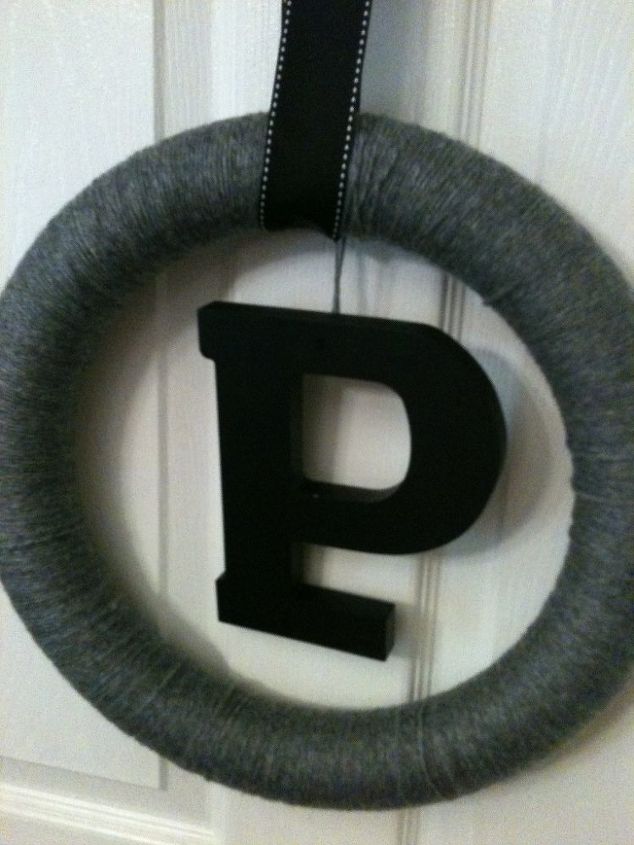 easy fast monogram wreath, crafts, wreaths, After