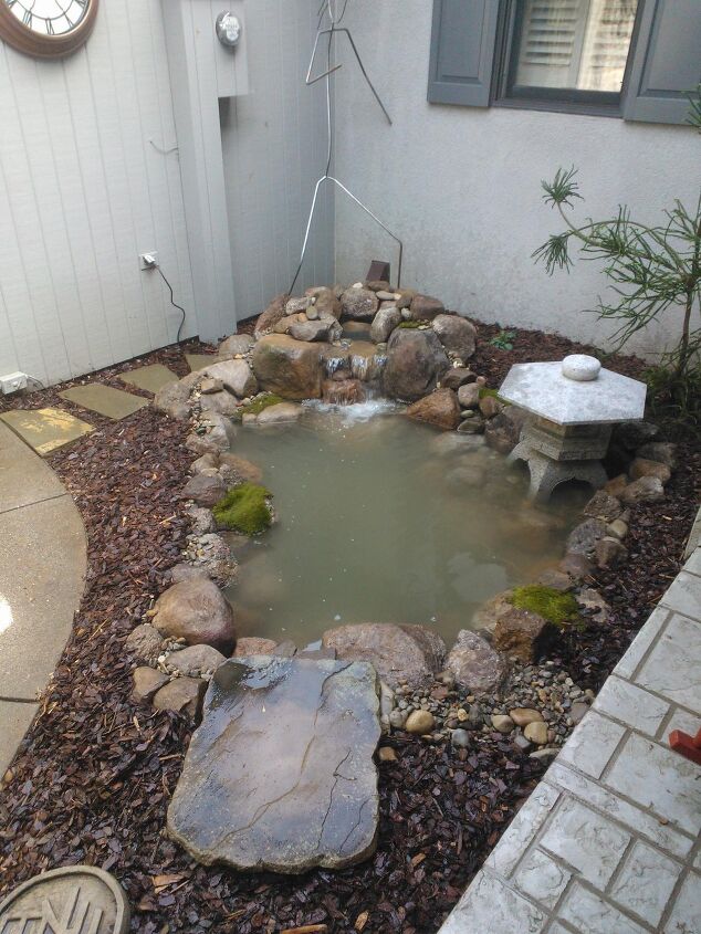 pond build before after, landscape, ponds water features