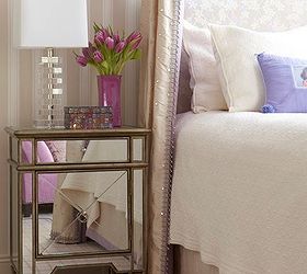 styling your bedside tables, bedroom ideas, home decor, Glitz and glamor all the way