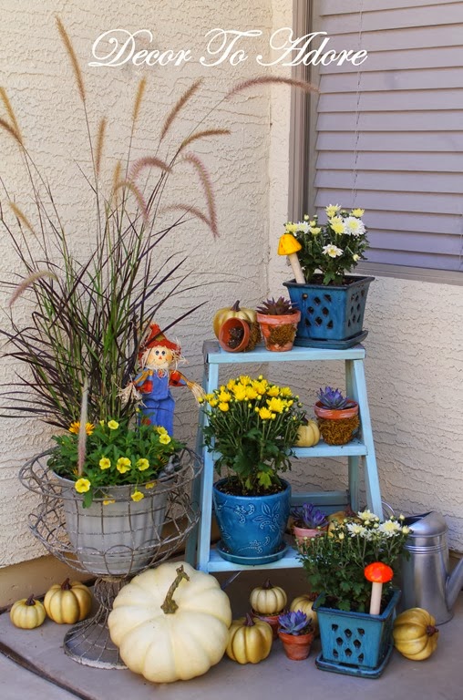 autumn arrived on my front porch for under 10, curb appeal, seasonal holiday decor, wreaths