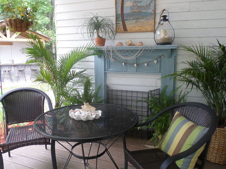tropical back porch paradise, curb appeal, outdoor living, porches