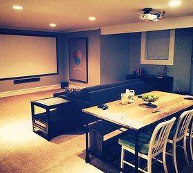 Projection Screen Install and Basement Repaint