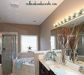 redheadcandecorate s custom built home for sale rent jacksonville fl, bathroom ideas, bedroom ideas, home decor, kitchen design, living room ideas, Master bathroom also equipped with beautiful quartz neutral countertops and custom his her cabinets Jacuzzi walk in shower along a private toilet located behind a sliding pocket door