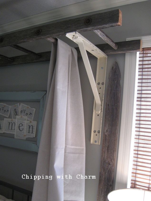 an old ladder bed canopy, bedroom ideas, home decor, repurposing upcycling