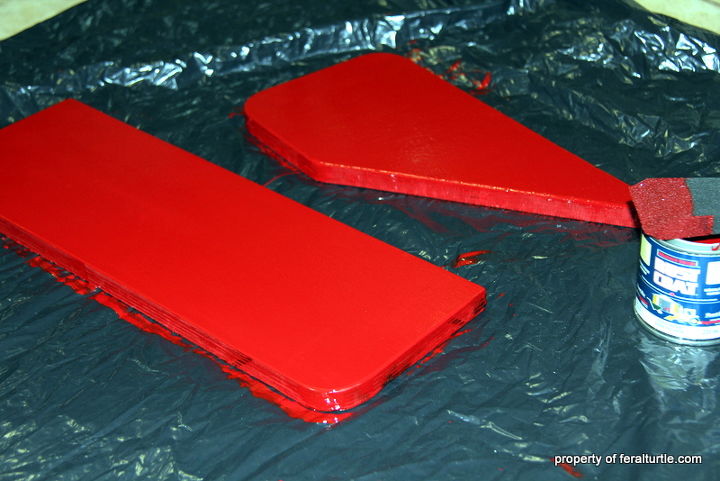 construa um assento de carro de corrida usando materiais reciclados, Ahhhh Ferrari Vermelho