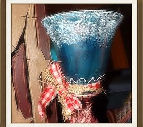 i shed a little light on some old junk, crafts, lighting, repurposing upcycling, Red White and blue