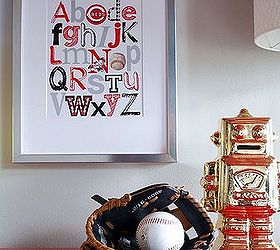 from crib to big boy bed a room makeover, bedroom ideas, home decor, A baseball alphabet print