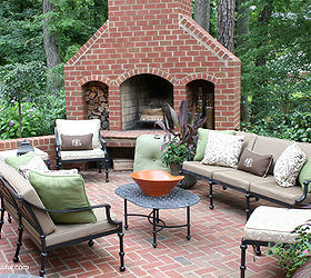 backyard patio party ideas, fireplaces mantels, outdoor living, patio, porches, Outdoor fireplace screams s mores please