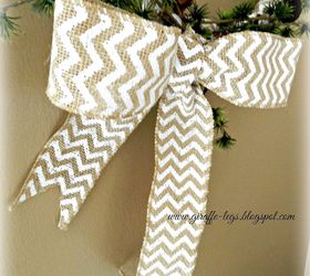 5 minute chevron and pinecone wreath, crafts, seasonal holiday decor, wreaths