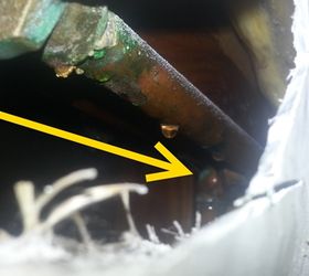 surprise finding a leak inside the wall, home maintenance repairs, plumbing
