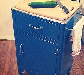 repurposed metal cabinet, kitchen cabinets, painted furniture, repurposing upcycling