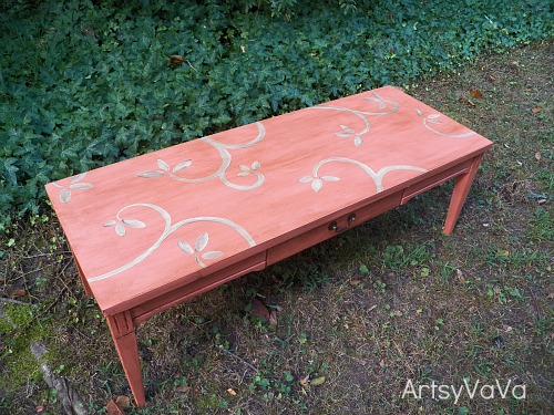 coral is the hot color of the season, chalk paint, painted furniture