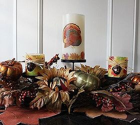 create an easy tablescape for thanksgiving, crafts, decoupage, seasonal holiday decor, thanksgiving decorations