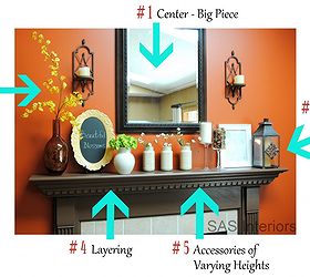 how to decorate a mantel, home decor
