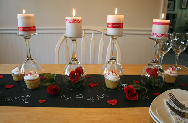 diy valentine s day table, painted furniture, seasonal holiday decor, valentines day ideas