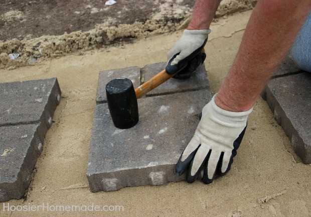 how to install a stone walkway, concrete masonry, diy, landscape