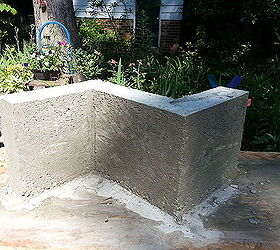 part 2 directions for concrete bench base