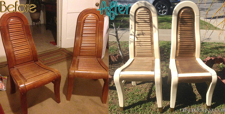modern chairs diy makeover before and after, painted furniture, Before and After