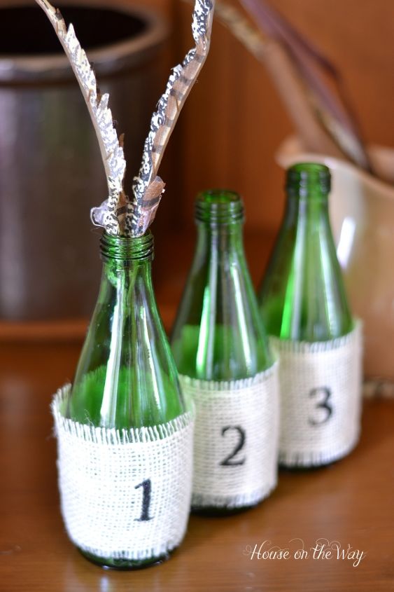 conjunto de vasos numerados upcycled de garrafas de vidro, Adoro produtos numerados e este conjunto de vasos numerados um complemento perfeito para a minha decora o