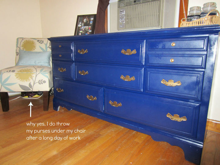 how to spray paint a bureau, painted furniture, after