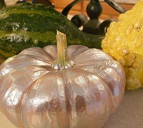 faux mercury glass pumpkins, crafts, seasonal holiday decor
