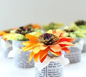 paper towel tubes paper flower party favors, crafts, Secure the ends with tape and tuck into the tube Add a ribbon if desired