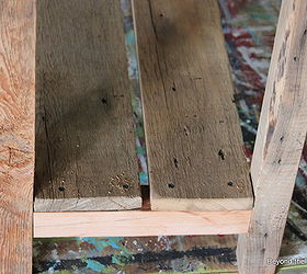reclaimed scrap wood sofa table, diy, how to, painted furniture, woodworking projects