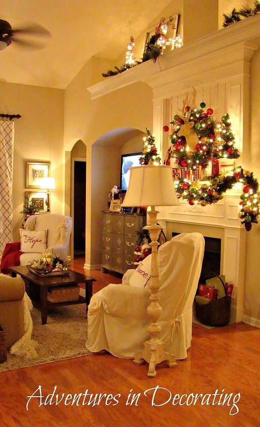 our 2012 christmas great room, christmas decorations, living room ideas, seasonal holiday decor