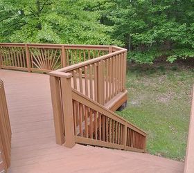 rust oleum deck restore d our deck, decks, diy, how to, The deck almost looks like composite now Rust Oleum has lots of different colors to choose from and we selected Saddle