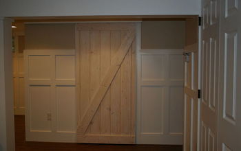 Barn Door using a closet track