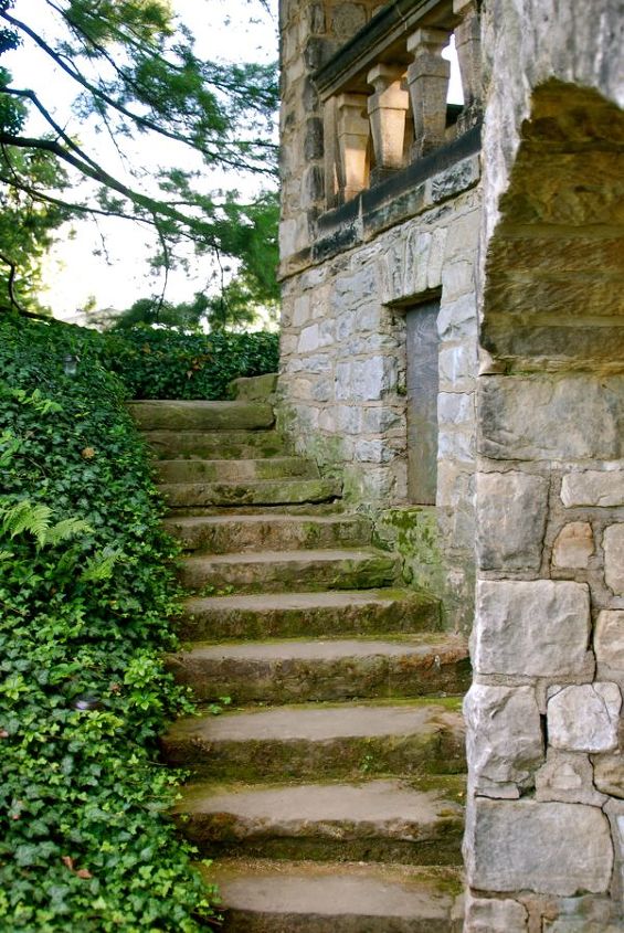 tea house steps at stan hywet, architecture, gardening, stairs, These are the more proper steps that you can descend to this area just to the right of the tea houses