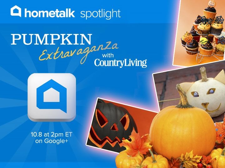 amazing pumpkin decorating ideas from country living live, crafts, seasonal holiday decor, Click here to watch live Tuesday at 2p m EST