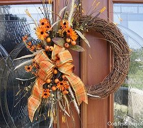 easy diy fall wreath, crafts, seasonal holiday decor, wreaths, Tada