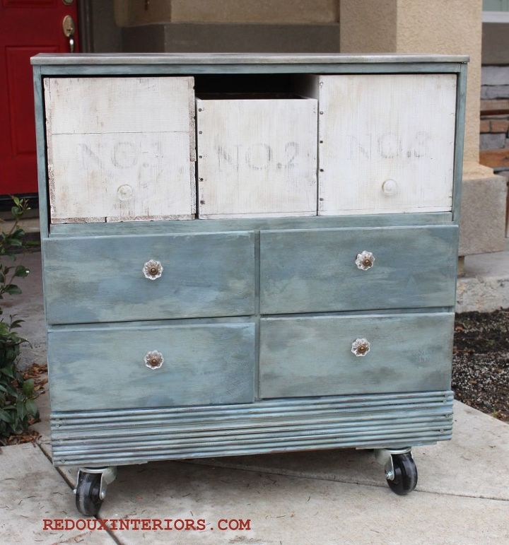 dresser without drawers roadside rescue gets new look, painted furniture