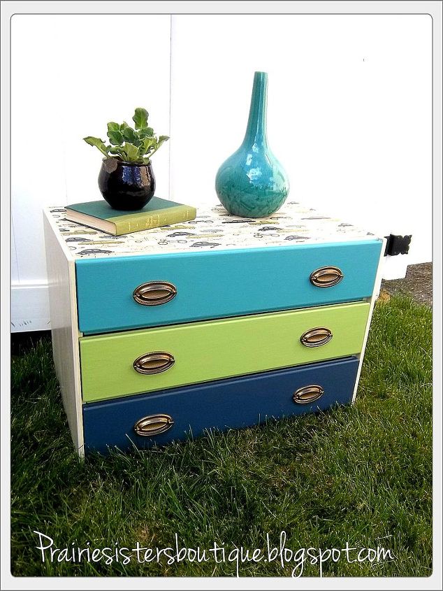 fun and funky repurposed dressers in fabric, painted furniture, repurposing upcycling, After Dresser 2