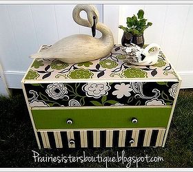 fun and funky repurposed dressers in fabric, painted furniture, repurposing upcycling, After Dresser 1