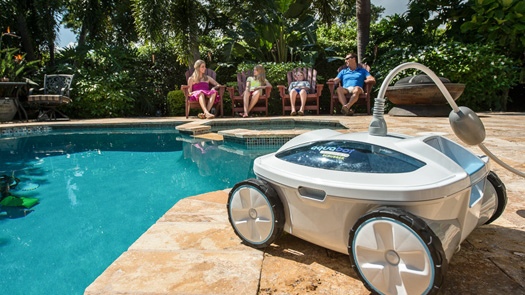 residential robotic pool cleaners, Aquabot Breeze XLS