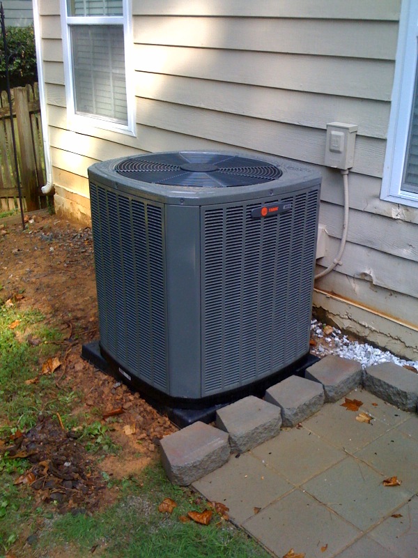 hvac system replaced, New condenser